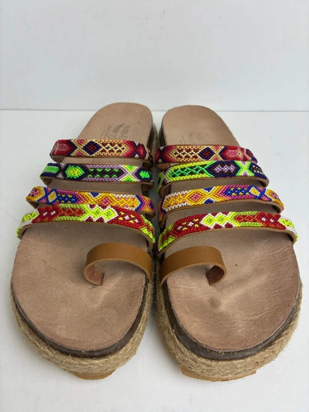 🇲🇽Authentic Leather Mexican Huarache Sandal🇲🇽 Handmade Artsan Mex 26 US 9.5-10